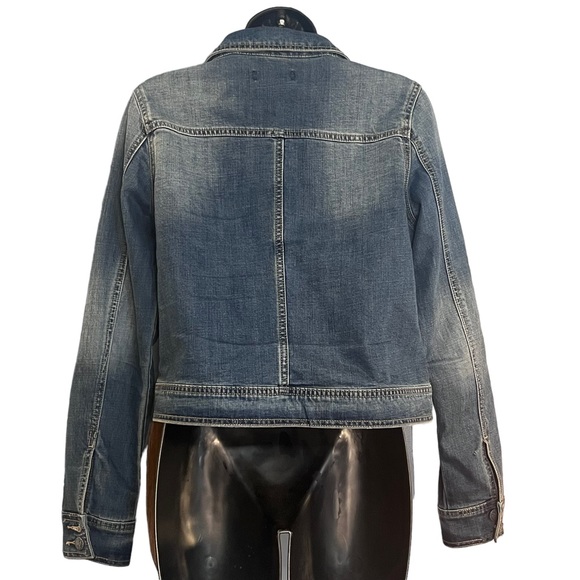 PRANA Jean Jacket Distressed Size Medium - Picture 2 of 9